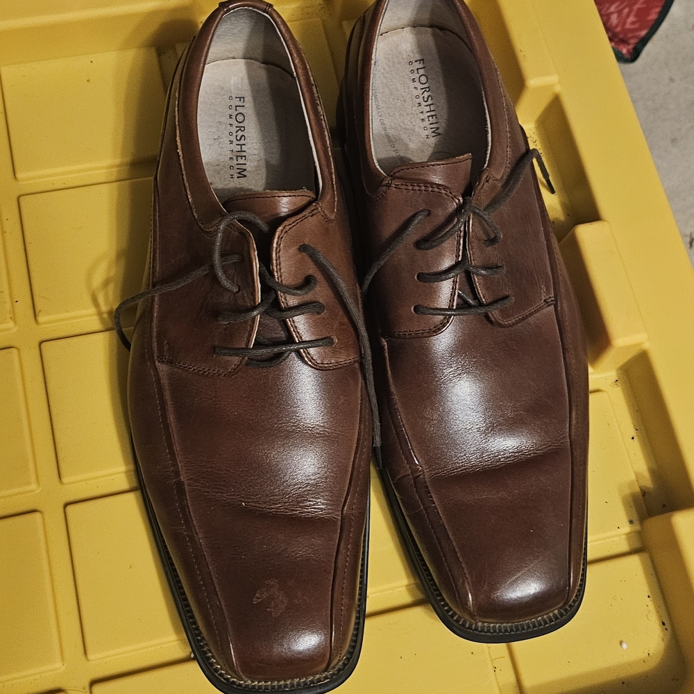 Florsheim Men's Dark Brown Leather Derbys